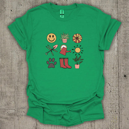 Gardening Symbols T-Shirt