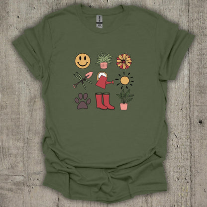 Gardening Symbols T-Shirt