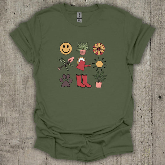 Gardening Symbols T-Shirt