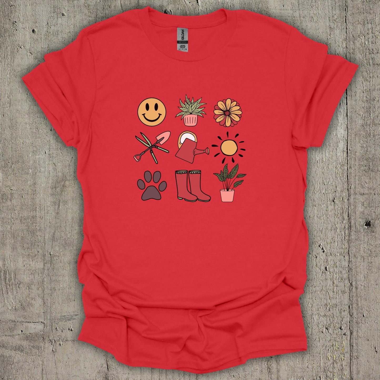 Gardening Symbols T-Shirt